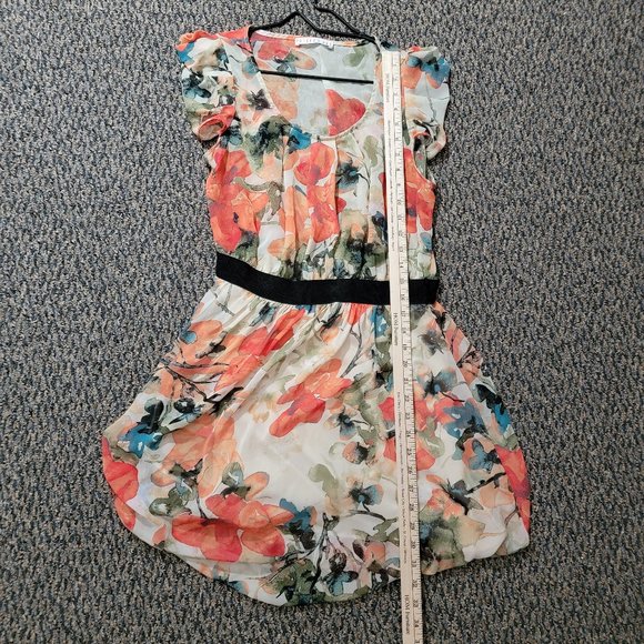 Gorgeous Beautiful Autumn Fall Florals Potters Pot Dress Size Medium - Picture 8 of 12